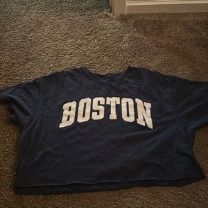 Vintage Cropped Boston Tee